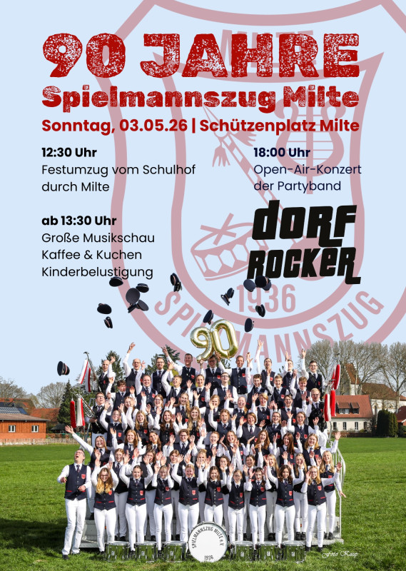 Plakat 90 Jahre Spielmannszug